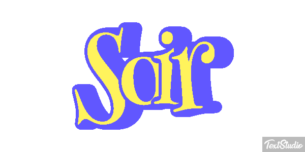Soir Effet de texte