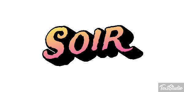 Soir Effet de texte