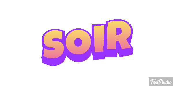 Soir Effet de texte