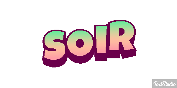 Soir Effet de texte