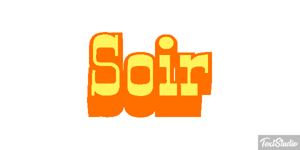 Soir Effet de texte
