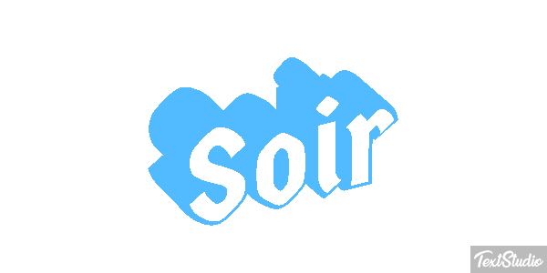 Soir Effet de texte