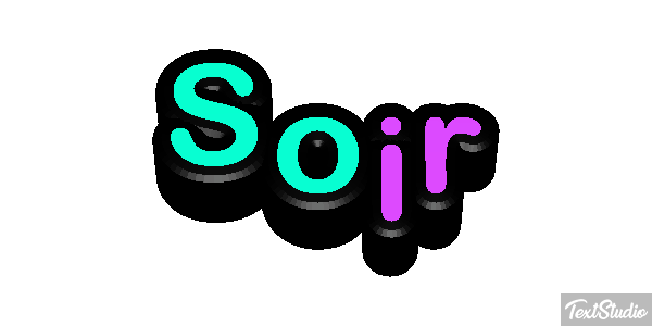 Soir Effet de texte