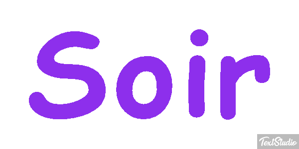 Soir Effet de texte