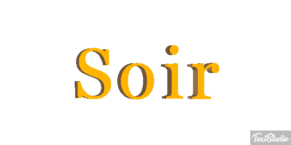 Soir Effet de texte