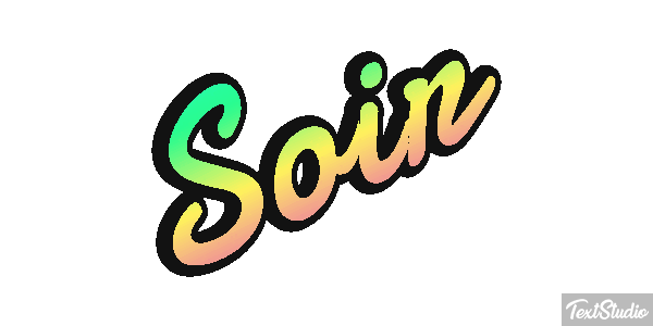 Soir Effet de texte