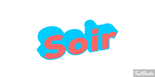 Soir Effet de texte