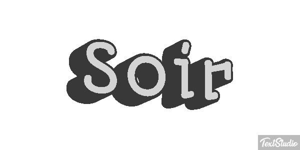 Soir Effet de texte