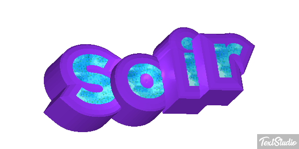 Soir Effet de texte
