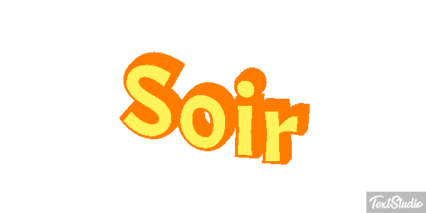Soir Effet de texte