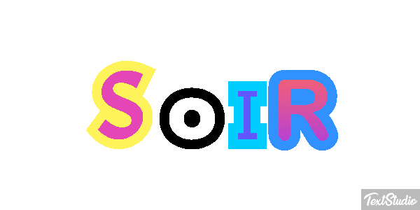Soir Effet de texte