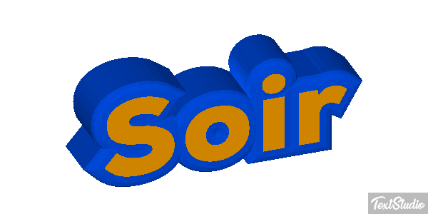 Soir Effet de texte