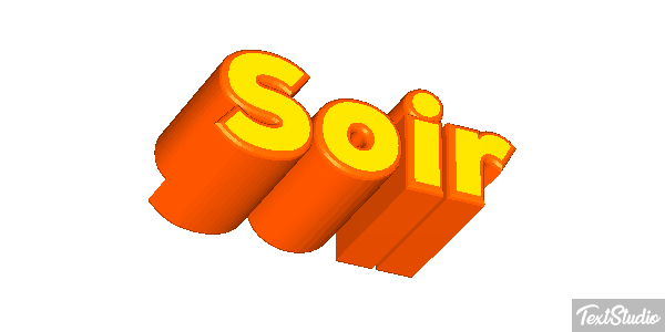 Soir Effet de texte
