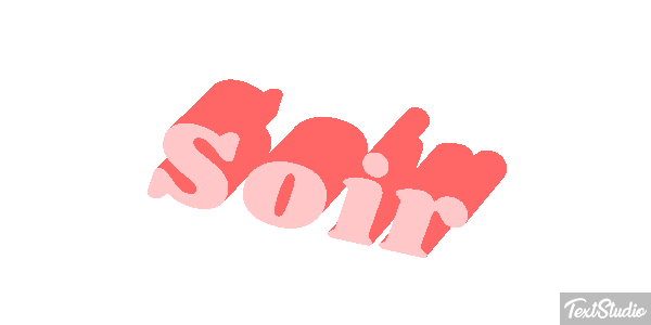 Soir Effet de texte