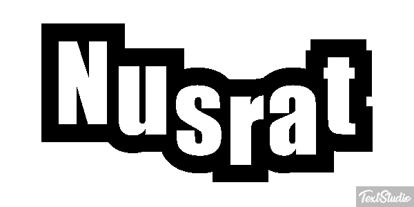 Nusrat Text effect