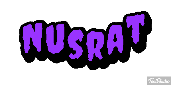 Nusrat Text effect