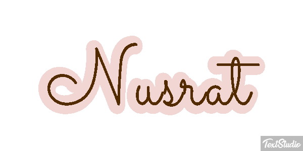 Nusrat Text effect
