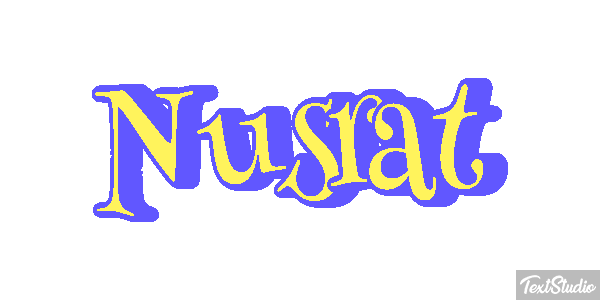 Nusrat Text effect