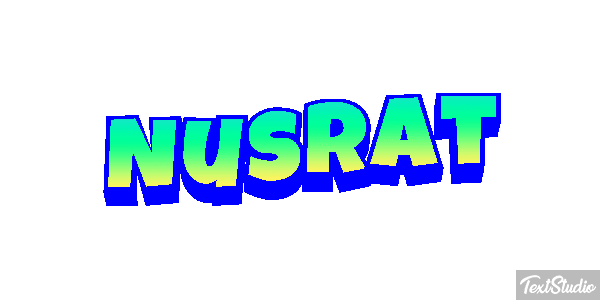 Nusrat Text effect