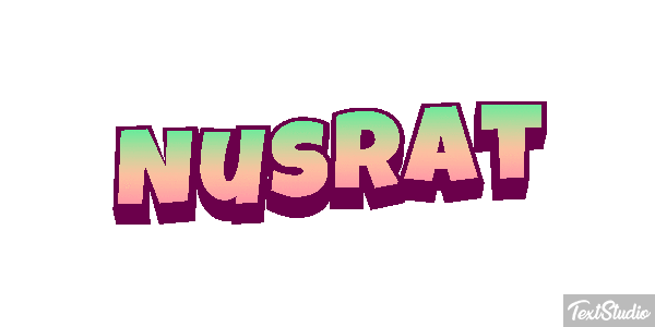 Nusrat Text effect