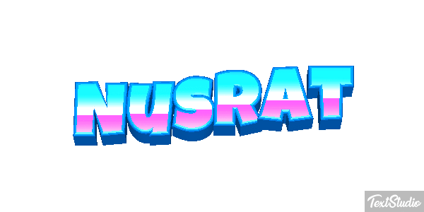 Nusrat Text effect