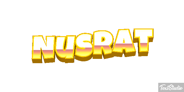 Nusrat Text effect