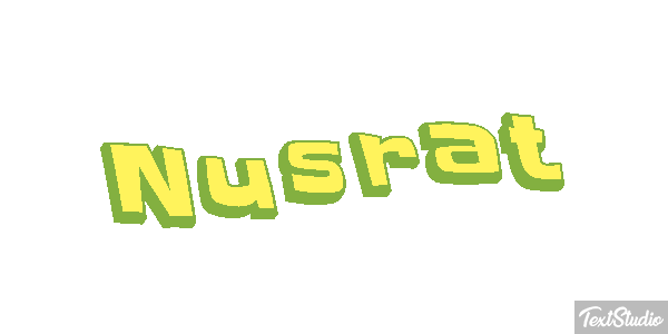 Nusrat Text effect