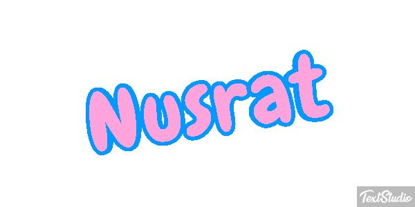 Nusrat Text effect
