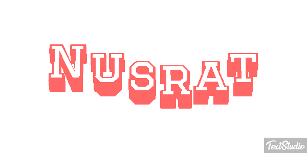 Nusrat Text effect