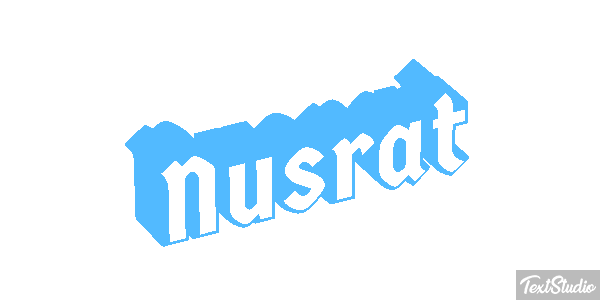 Nusrat Text effect