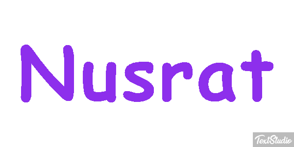 Nusrat Text effect