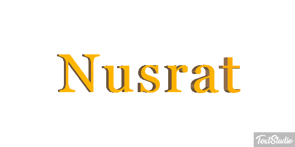 Nusrat Text effect