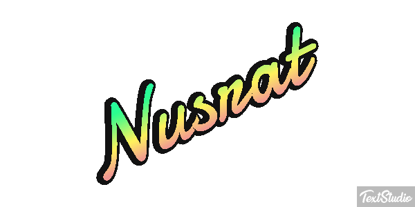 Nusrat Text effect