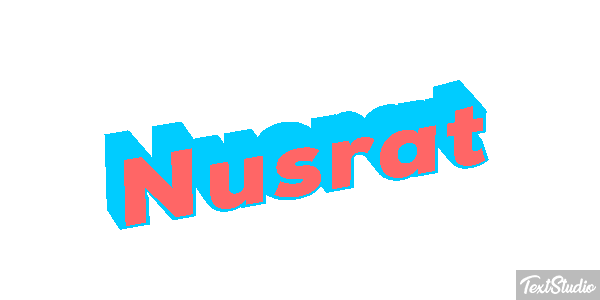 Nusrat Text effect