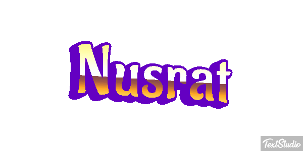 Nusrat Text effect