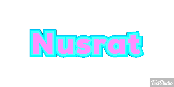 Nusrat Text effect