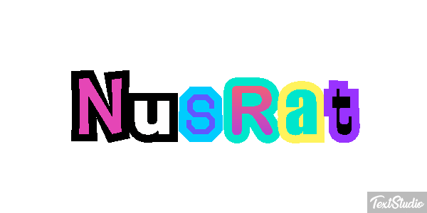 Nusrat Text effect