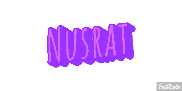 Nusrat Text effect