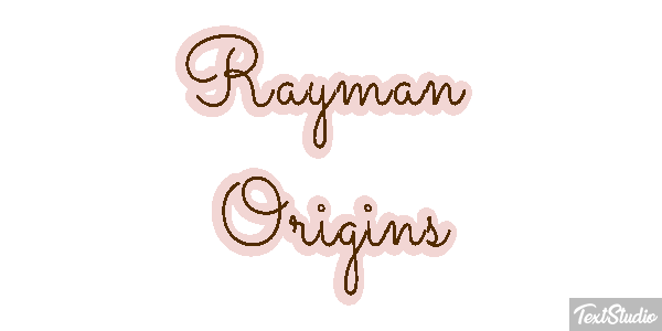 Rayman Origins Efecto de texto