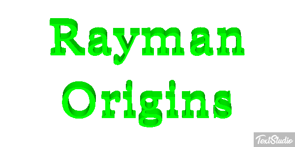 Rayman Origins Efecto de texto
