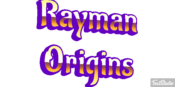 Rayman Origins Efecto de texto