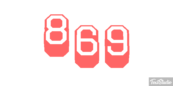 869 Efekt tekstowy