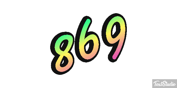 869 Efekt tekstowy