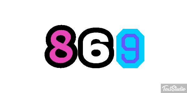869 Efekt tekstowy
