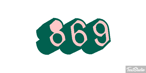 869 Efekt tekstowy