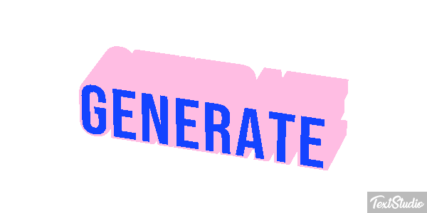 Generate Текстовый эффект