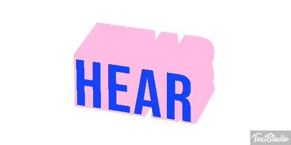 Hear Effetto testo