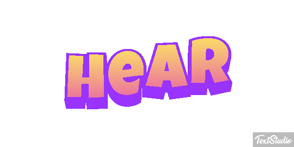 Hear Effetto testo