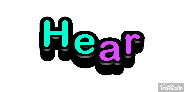 Hear Effetto testo