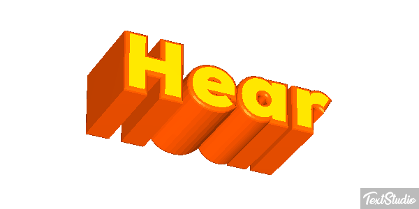 Hear Effetto testo